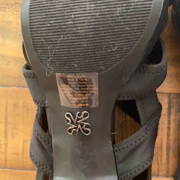 Strappy Black Heels - Picture 6 of 7